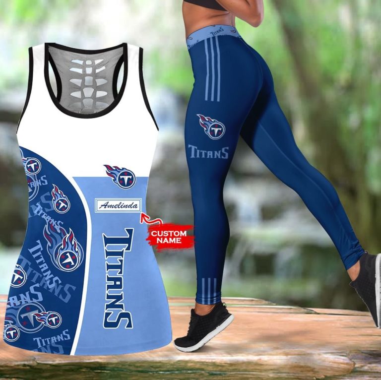 NFL Tennessee Titans Leggings and Hollow Tank Top