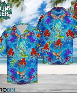 Octopus 3D Aloha Shirt, Octopus Hawaiian Shirt Octopus 3D Aloha Shirt, Octopus Hawaiian Shirt
