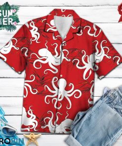 Octopus Hawaiian Shirt, Octopus Aloha Shirt Octopus Hawaiian Shirt, Octopus Aloha Shirt