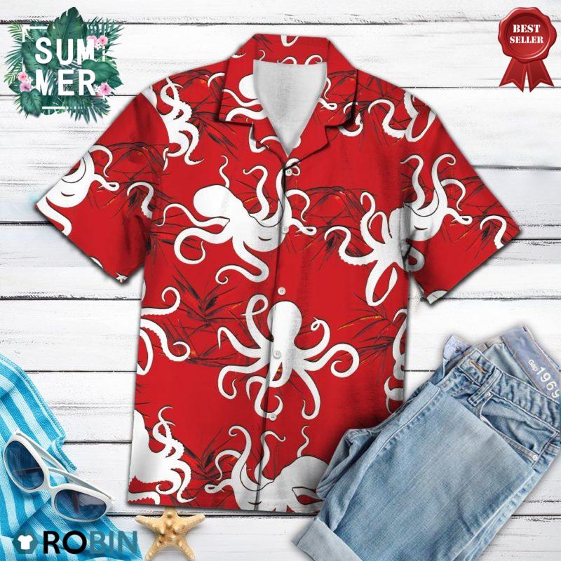 hawaiian shirt octopus