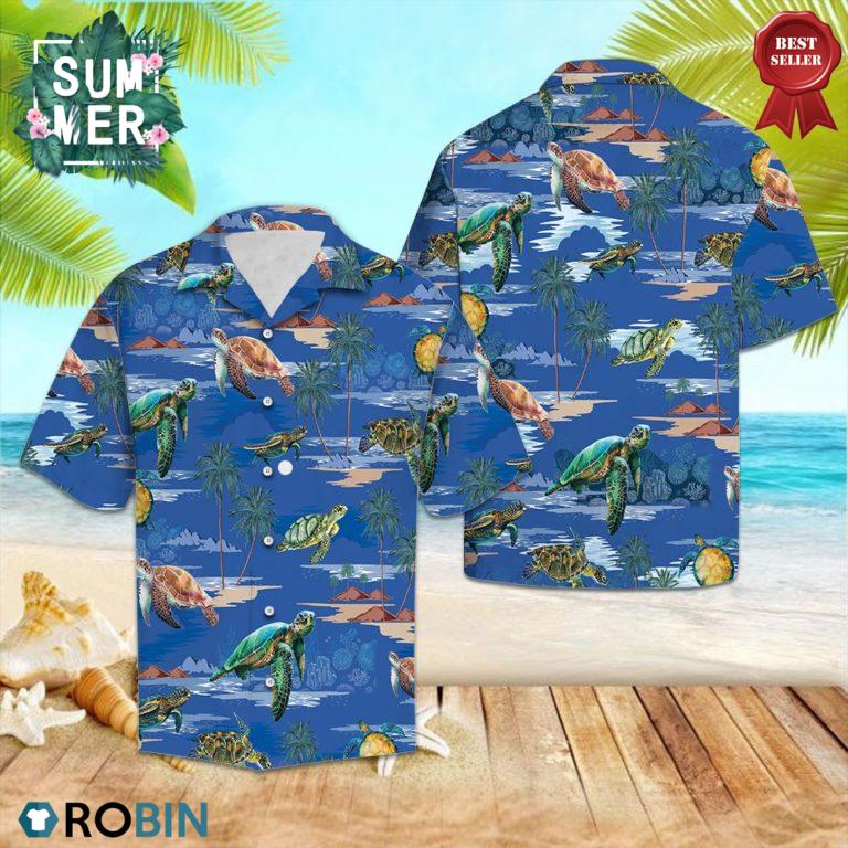 Sea Turtle Hawaiian Shirt, Aloha Shirt
