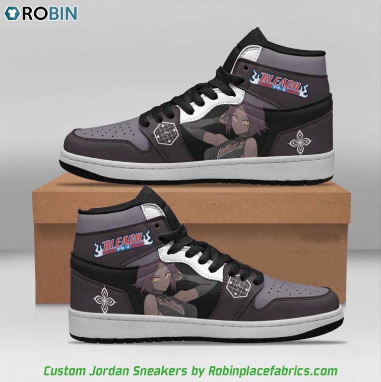 Shihouin Yoruichi Jordan Sneakers Boots, Custom Bleach Shoes