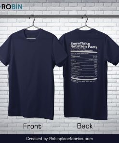 Snowflake Nutrition Facts Shirt