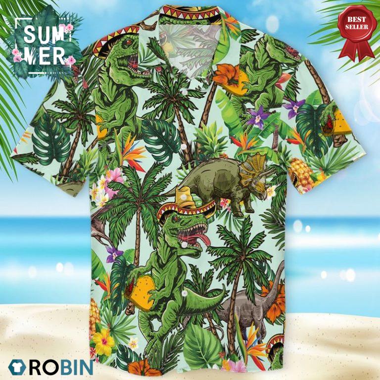 T-rex Hawaiian Shirt