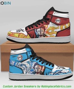 Tanjiro Water Breathing Sun Breathing JD1 Sneakers Tanjiro Water Breathing Sun Breathing JD1 Sneakers