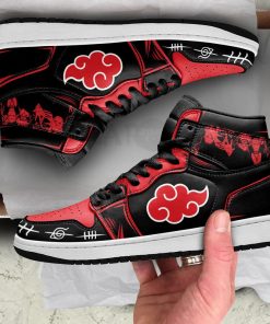 Akatsuki Team Shoes Naruto Anime JD 1 High Sneakers