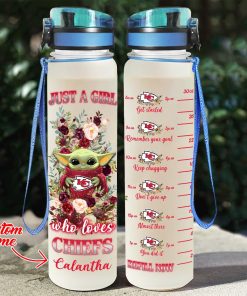Baby Yoda Hug Kansas City Chiefs Water Tracker Bottle Baby Yoda Hug Kansas City Chiefs Water Tracker Bottle
