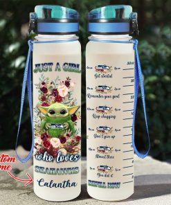 Baby Yoda Hug Seattle Seahawks Water Tracker Bottle Baby Yoda Hug Seattle Seahawks Water Tracker Bottle