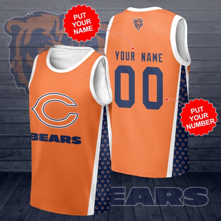 Chicago Bear Football Jersey Short and Tank Top