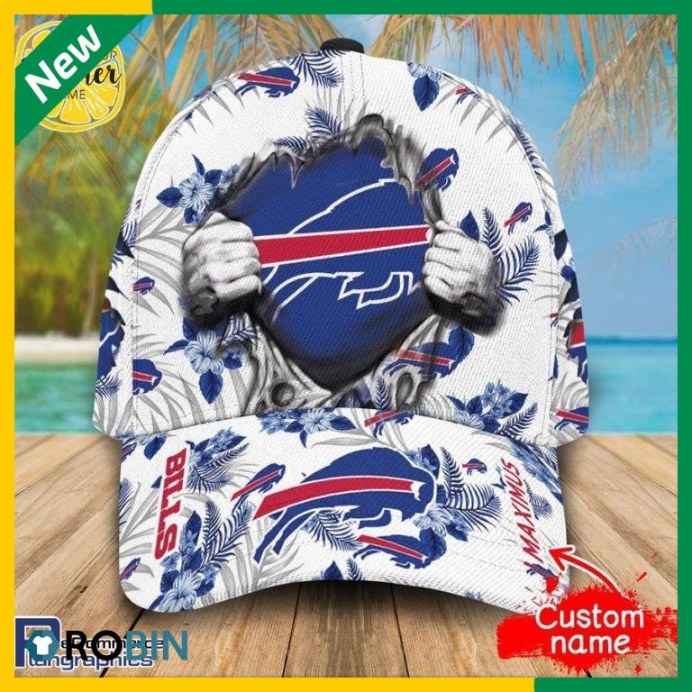 Personalized NFL Buffalo Bills 3d Hawaiian Pattern Cap