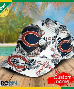 Personalized NFL Chicago Bears All Over Print Tropical Flowers Cap