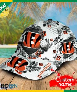 Custom NFL Cincinnati Bengals 3d Hawaiian Pattern Cap