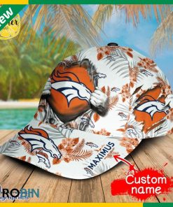 Personalized NFL Denver Broncos 3d Tropical Flowers Cap
