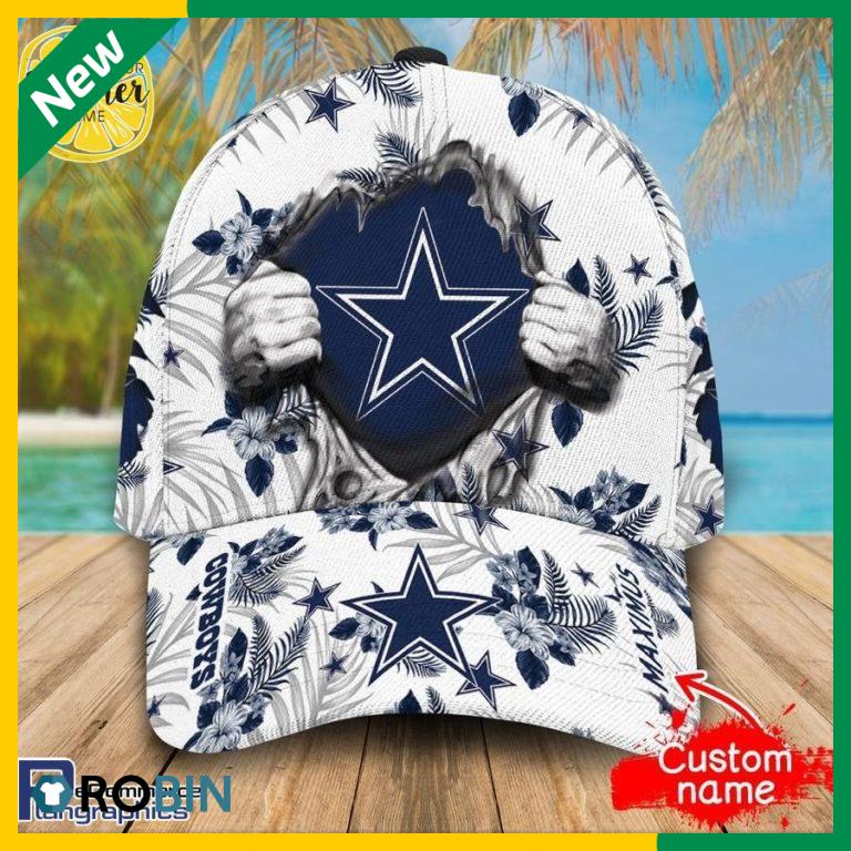 Custom NFL Dallas Cowboys All Over Print Hawaii Cap