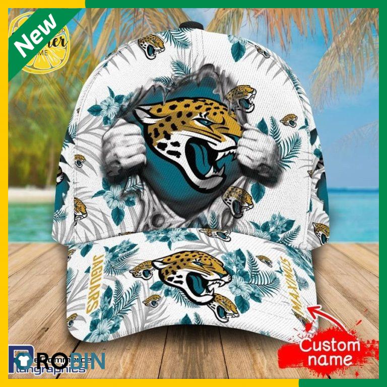 Personalized NFL Jacksonville Jaguars 3d Hawaiian Pattern Cap