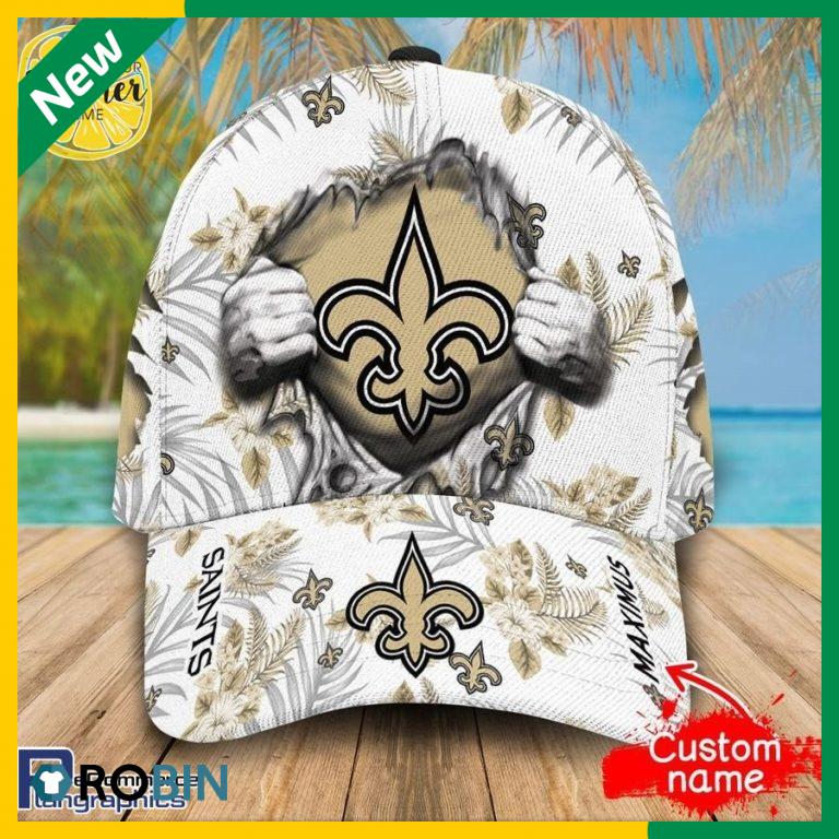 Custom NFL New Orleans Saints 3d Hawaii Cap