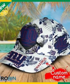 Custom NFL New York Giants All Over Print Tropical Flowers Cap Custom NFL New York Giants All Over Print Tropical Flowers Cap