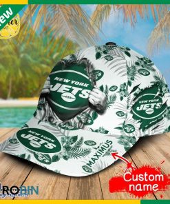 Personalized NFL New York Jets 3d Hawaiian Pattern Cap