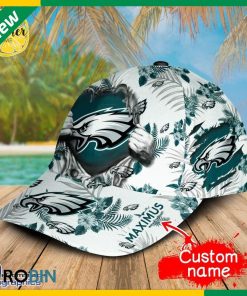 Custom NFL Philadelphia Eagles 3d Hawaiian Pattern Cap
