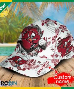 Custom NFL Tampa Bay Buccaneers All Over Print Hawaii Cap Custom NFL Tampa Bay Buccaneers All Over Print Hawaii Cap