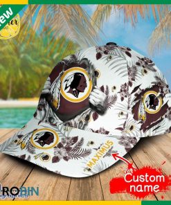 Custom NFL Washington Redskins 3d Hawaiian Pattern Cap Custom NFL Washington Redskins 3d Hawaiian Pattern Cap
