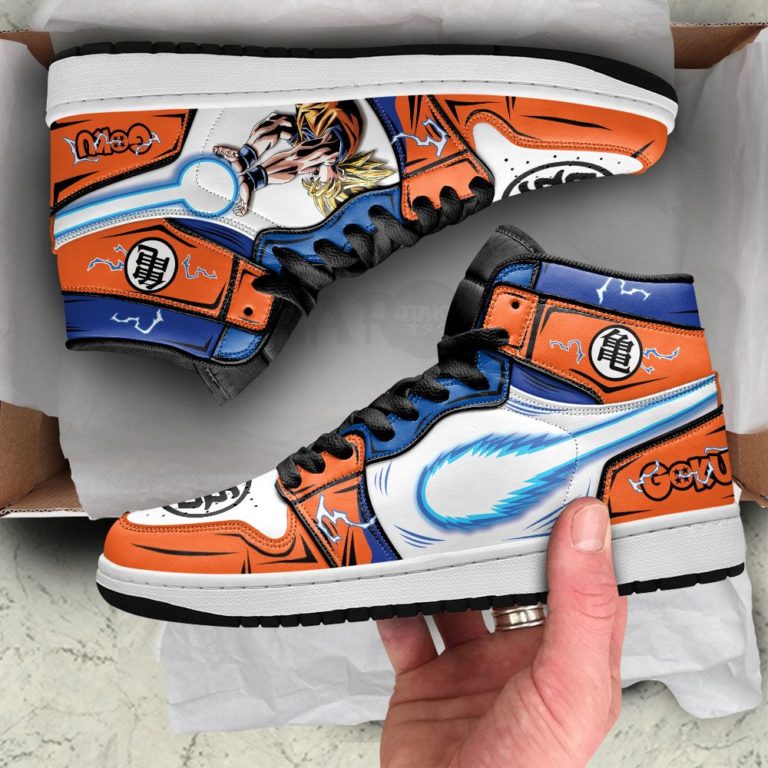 Goku Kamehameha Sneakers, Dragon Ball JD 1 High
