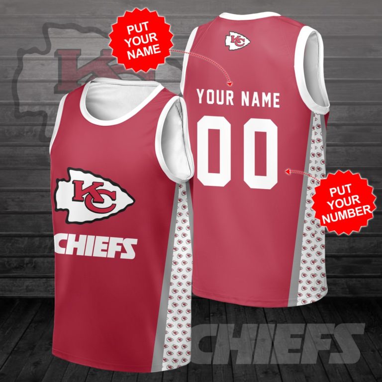 Kansas City Chiefs Sleeveless Jersey Tank Top and Short