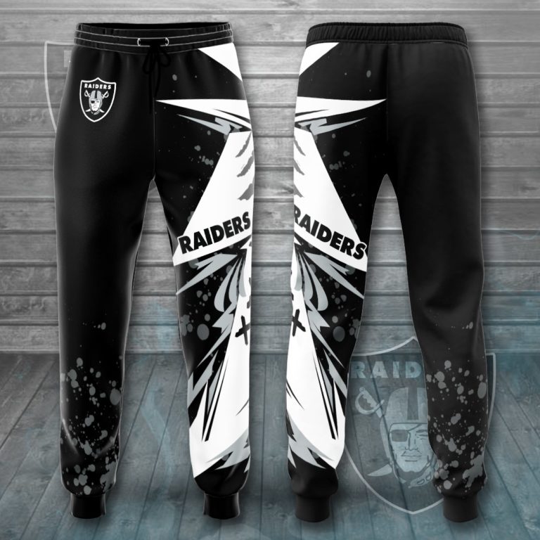 Las Vegas Raiders Football All Over Print Sweatpants, Joggers