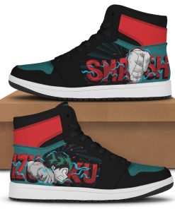 Midoriya Smash Shoes, Custom Anime Sneakers