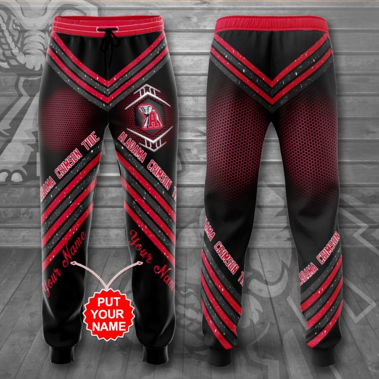 Personalized Alabama Crimson Tide Sweatpants, Joggers