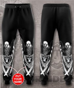 Personalized Las Vegas Raiders Eagle AOP Sweatpants, Joggers Personalized Las Vegas Raiders Eagle AOP Sweatpants, Joggers
