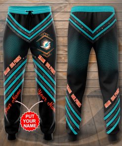 Personalized Miami Dolphins 3D Print Sweatpants, Joggers
