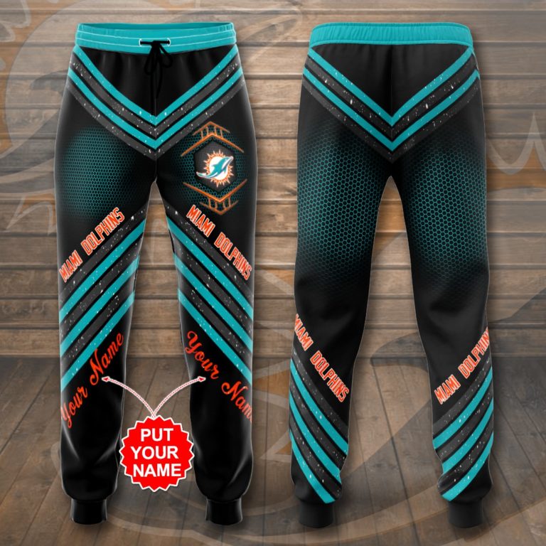 Personalized Miami Dolphins 3D Print Sweatpants, Joggers