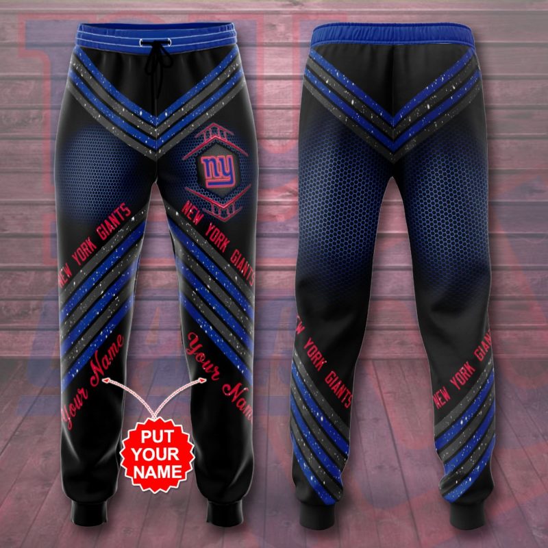 Personalized New York Giants All Over Print Sweatpants, Joggers