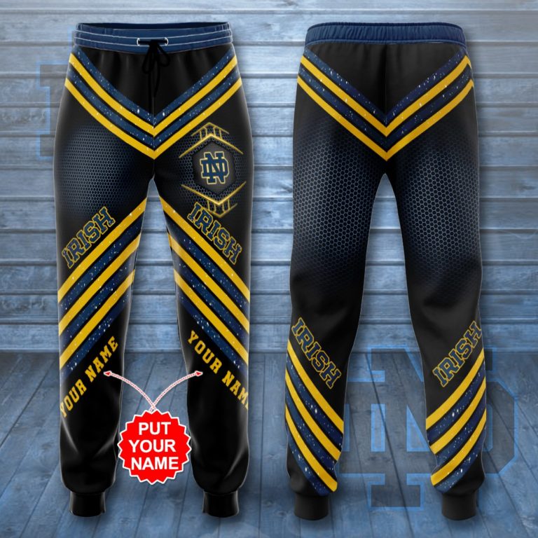 Personalized Notre Dame Fighting Irish All Over Print Sweatpants, Joggers