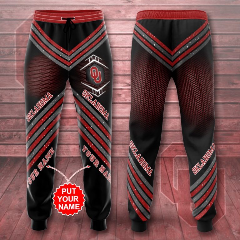 Personalized Oklahoma Sooners All Over Print Sweatpants, Joggers