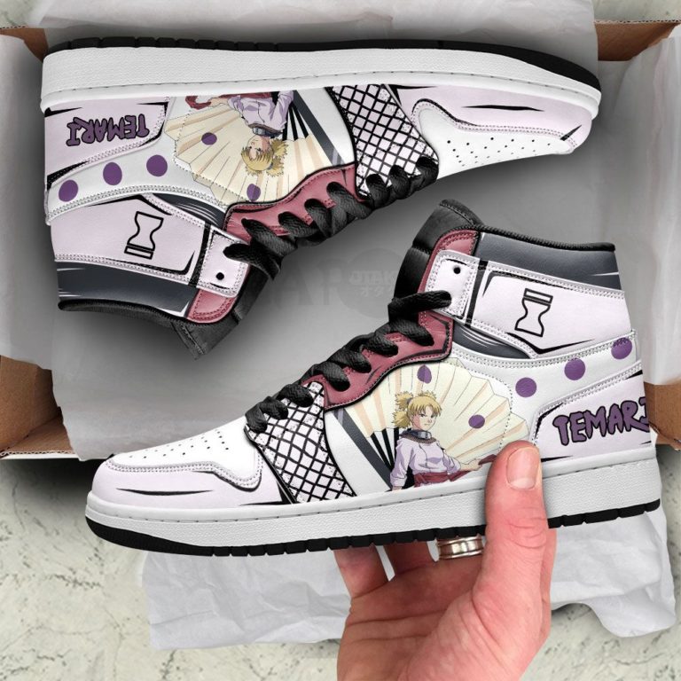 Temari Nara Sneakers Boots, Naruto Anime Custom Shoes