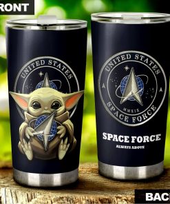 USSF Baby Yoda Hug US Space Force Tumbler