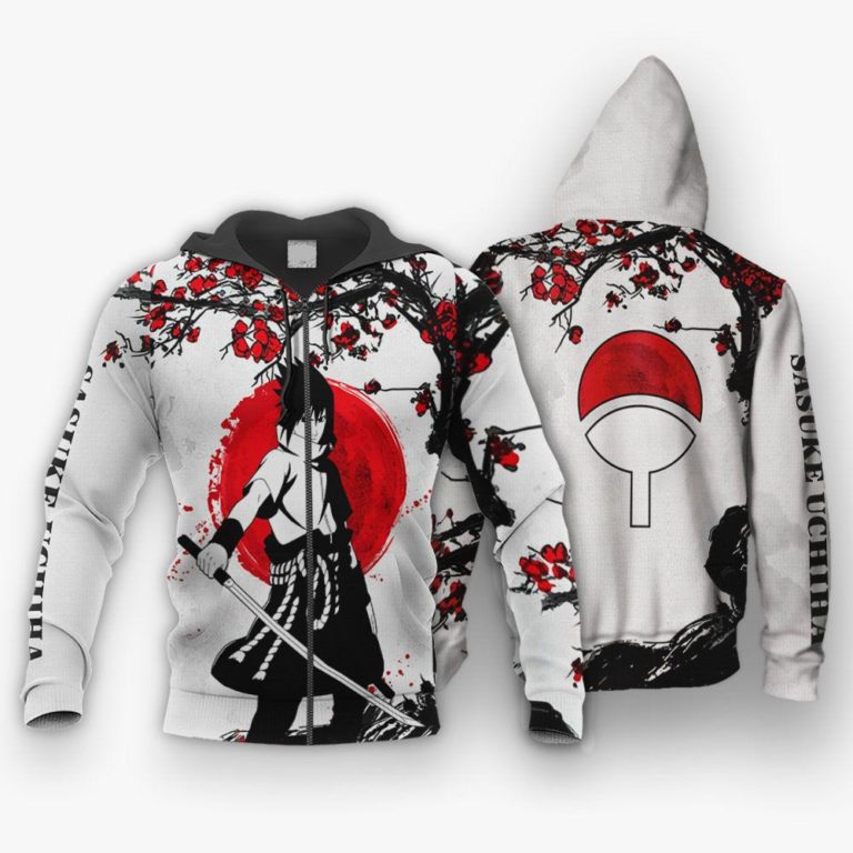Uchiha Sasuke Japan Style Naruto All Over Print Hoodie