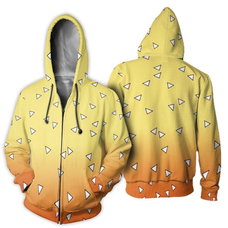 Zenitsu Demon Slayer Anime All Over Print Hoodie
