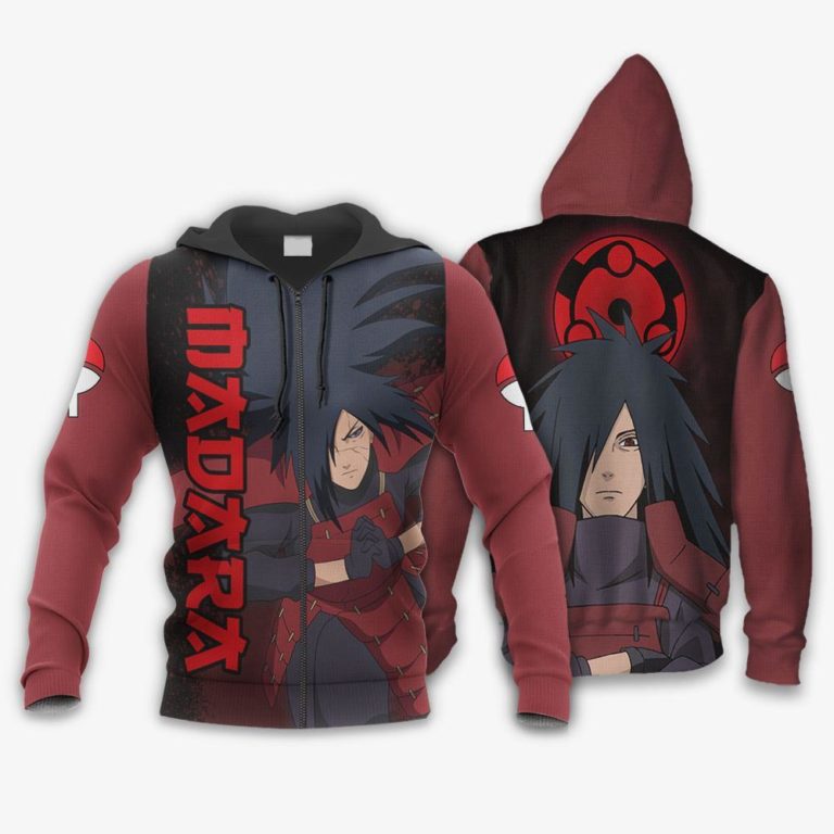 Uchiha Madara Sharingan Eyes All Over Print Hoodie