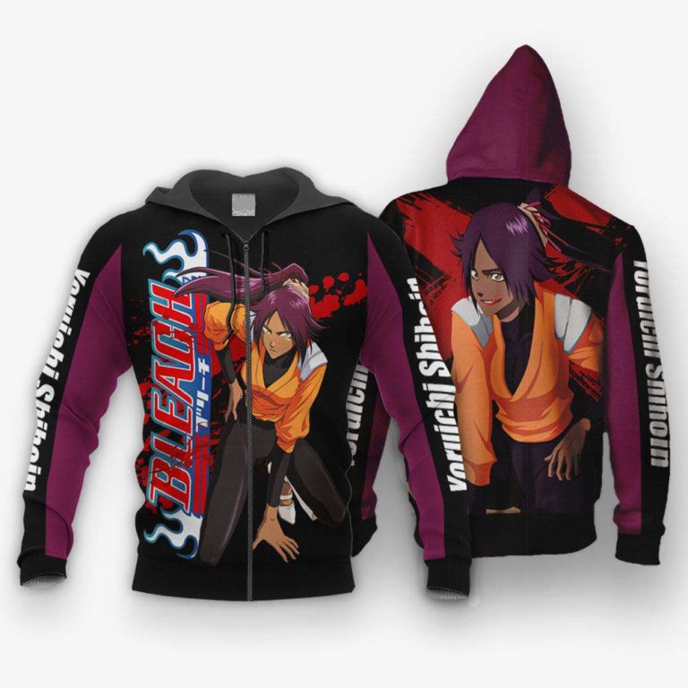 Yoruichi Shihoin s Bleach Anime All Over Print Hoodie