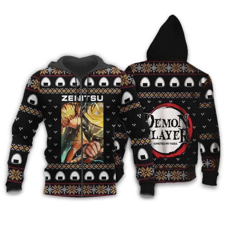 Zenitsu Agatsuma Demon Slayer Anime 3D Full Print Hoodie