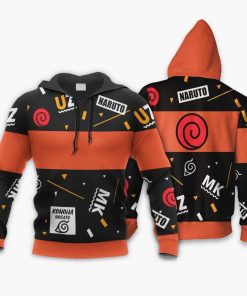 Uzumaki Naruto Symbols Anime Merch Stores All Over Print Hoodie