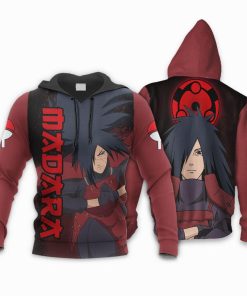 Uchiha Madara Sharingan Eyes All Over Print Hoodie
