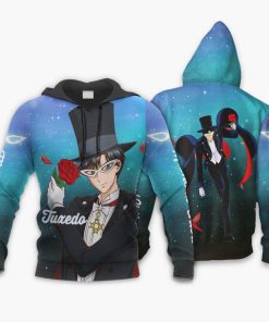 Tuxedo Sailor Moon Anime Merch All Over Print Hoodie