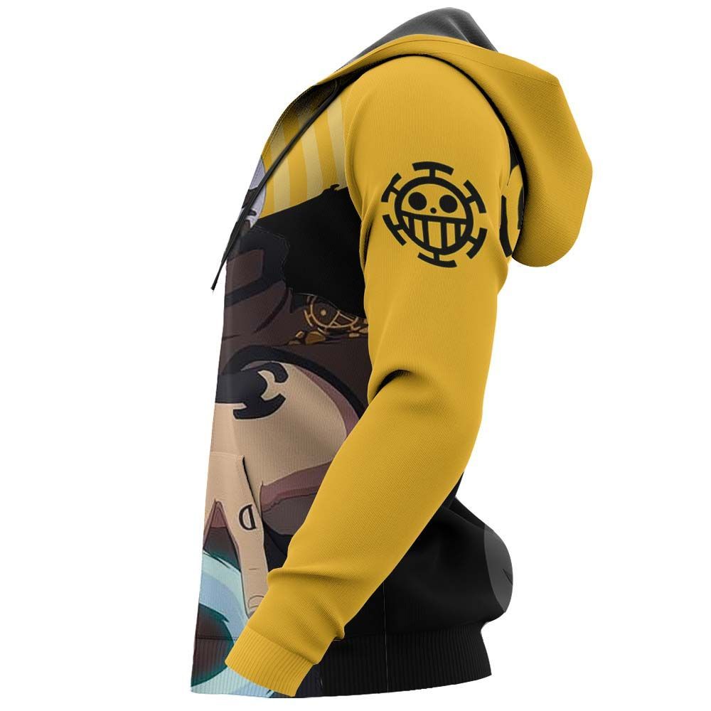 Trafalgar D Water Law One Piece All Over Print Hoodie - RobinPlaceFabrics