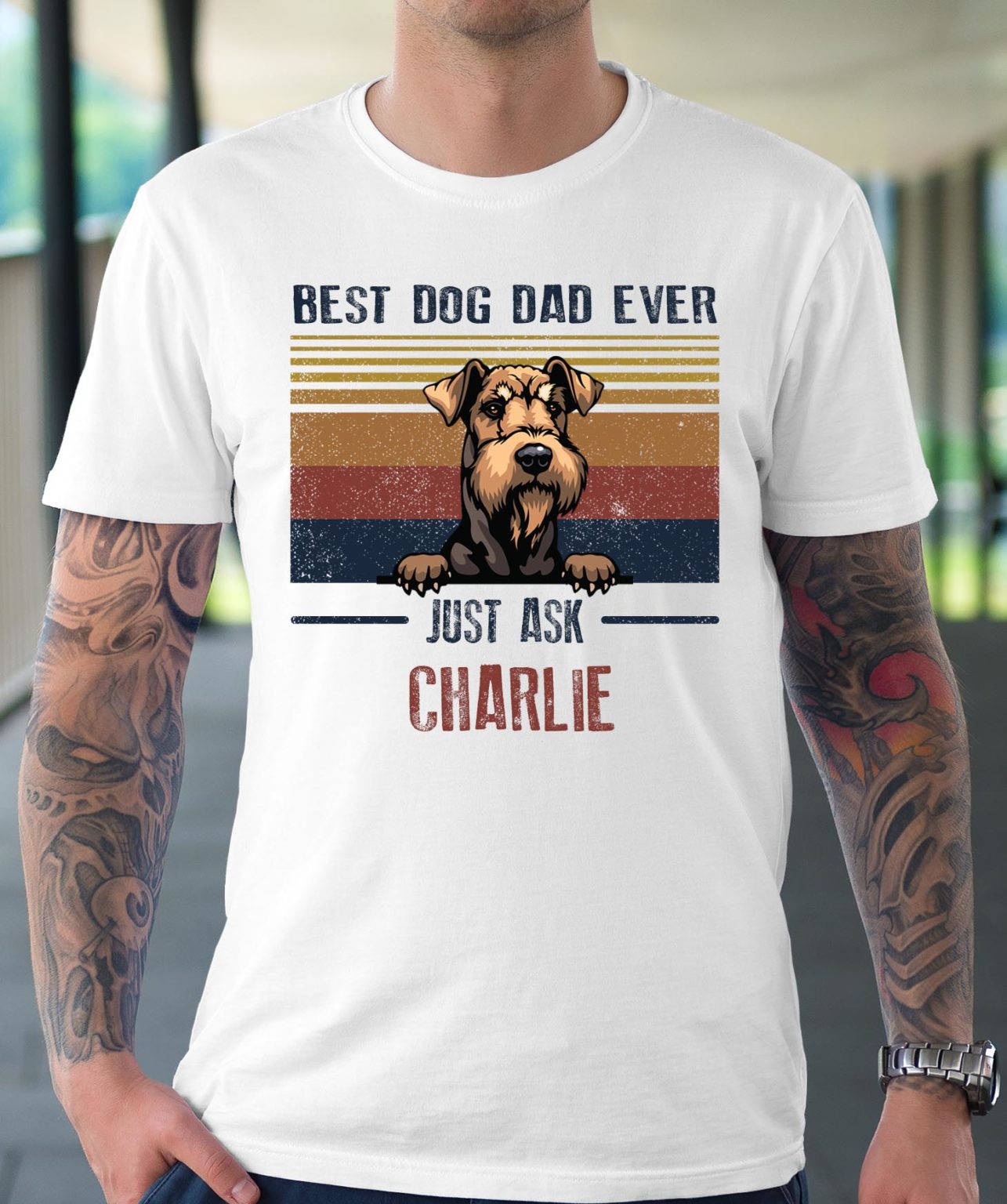 Personalized dog dad shirt, Customized best dog dad ever tshirt ...