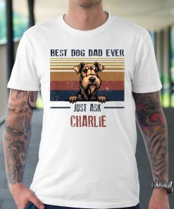 Personalized dog dad shirt, Customized best dog dad ever tshirt