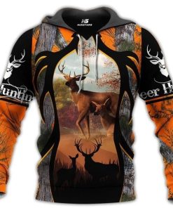 Deer hunting 3d hoodie